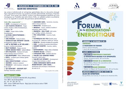 Salon des Entreprises, dans le cadre du Forum de la Rénovation Énergétique